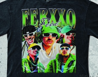 Feid Ferxxo Vintage Shirt, Ferxxo Sweatshirt Retro 90s Graphic Tees, 2000s Throwback Rapp Tee, Y2k Aesthetic Concert Tour Dsign For Fans