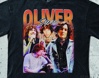 Camiseta vintage de Oliver Sykes, sudadera de Oliver Sykes, camisetas gráficas retro de los 90, camiseta de concierto retro de los 2000, diseño de gira con estética Y2K para fans