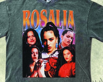 Rosalia Vintage Shirt, Rosalia Sweatshirt Retro 90s Graphic Tees, 2000s Throwback Concert Tee, Y2k Aesthetic Singer Dsign For Fans