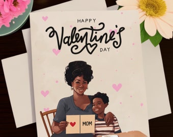 Mother-Son Valentine’s Day Card