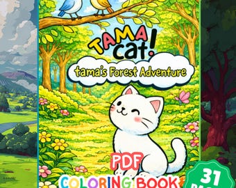 Tama Katzenwald Malvorlagen | Beruhigende Waldaktivität als PDF Download