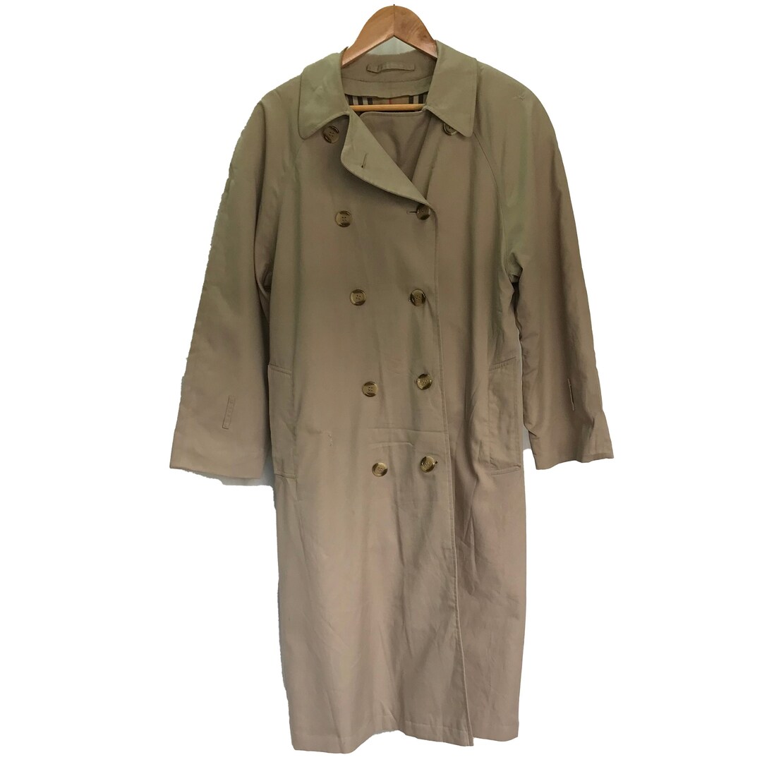 Secondhand Vintage Beige Women's Burberrys Nova Check Trench Coat 67
