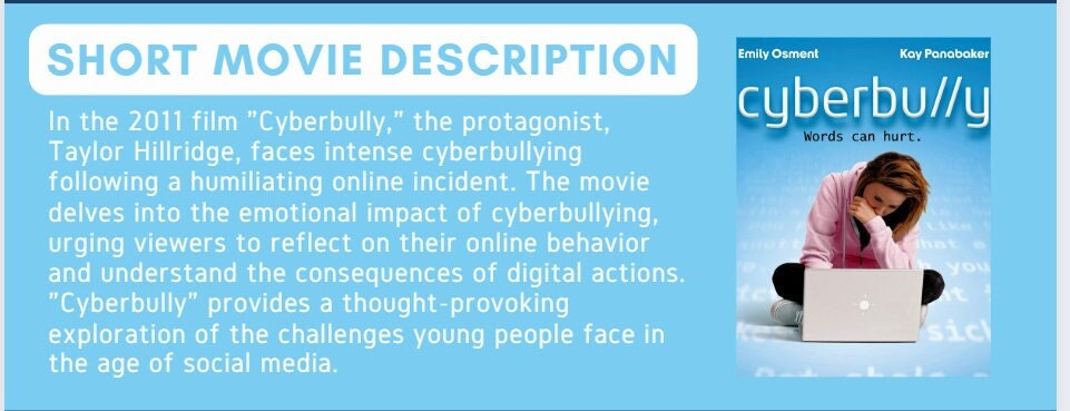 Cyberbully Movie Inforgraphic, Digital Download - Etsy