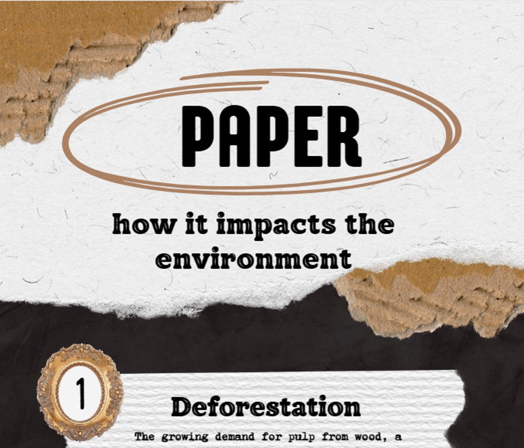 Effects of Papermaking Infographic, Digital Download Etsy