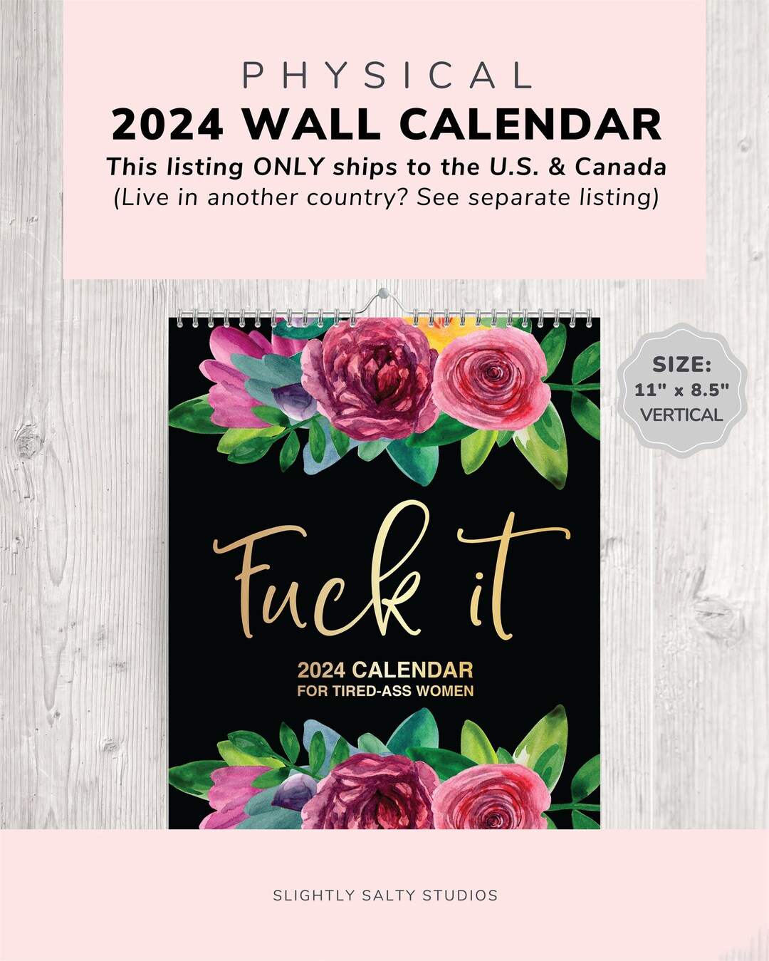 2024 Wall Calendar Funny Calendar 2024 Physical Calendar - Etsy