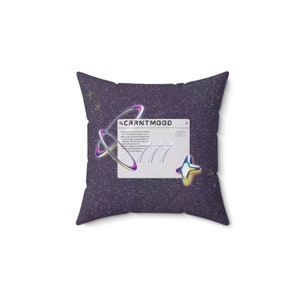 chrome 777 lucky design crrntmood polyester square pillow