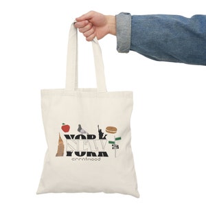 new york city NYC crrntmood tote bag