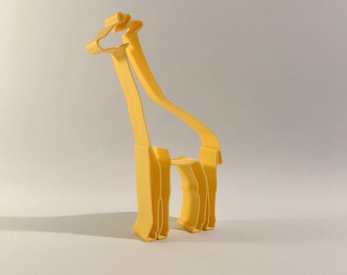 Giraffe | 3D Printed Animal Ornament | Safari Collection | Minimalist Line Art