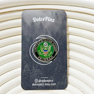 Army Veteran Lapel Pin - Etsy