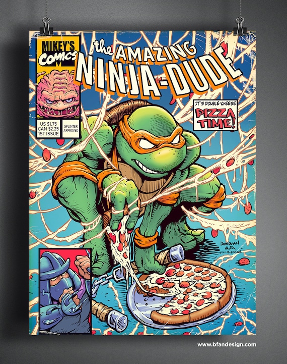 Poster Print Ninja Turtles Vintage Style Unframed Wall Art - Etsy
