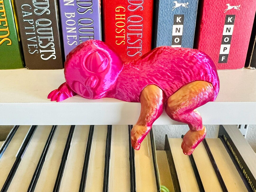 Sleeping Bookshelf Sloth – Cute 3D Printed Sloth Decor, Adorable Shelf ...