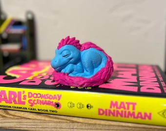 Mongo Dungeon Crawler Carl Inspired Decor, LitRPG Bookshelf Dragon, Bookish Fantasy Display
