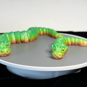 3D Printed Ball Python Articulating Fidget Toy Articulated Desk Sensory Flexible Ball Python Snake Kids Toy Gift