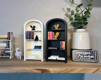 Mini Bookshelf Arched Mini Bookshelf for Tiny Books, Display for Mini Book Collection Perfect storage for your mini books