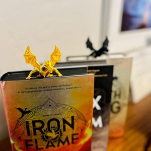 Dragon Bookmark Emerging 3D Printed Fantasy Bookmark, Dragon Book Accessory, Unique Gift for Book Lovers