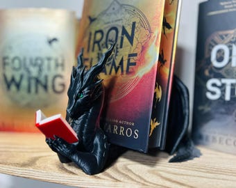 Dragon Book Display Stand | Kindle & Tablet Holder, Dragon Book Display, Bookshelf Decor