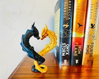Dragon Heart Shelf Decor – Dragon Bookshelf Decor – Fantasy Dragon Gift for Book Lovers
