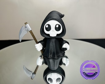 Flexy Grim Reaper | Articulated Cute Grim Reaper Toy | Halloween