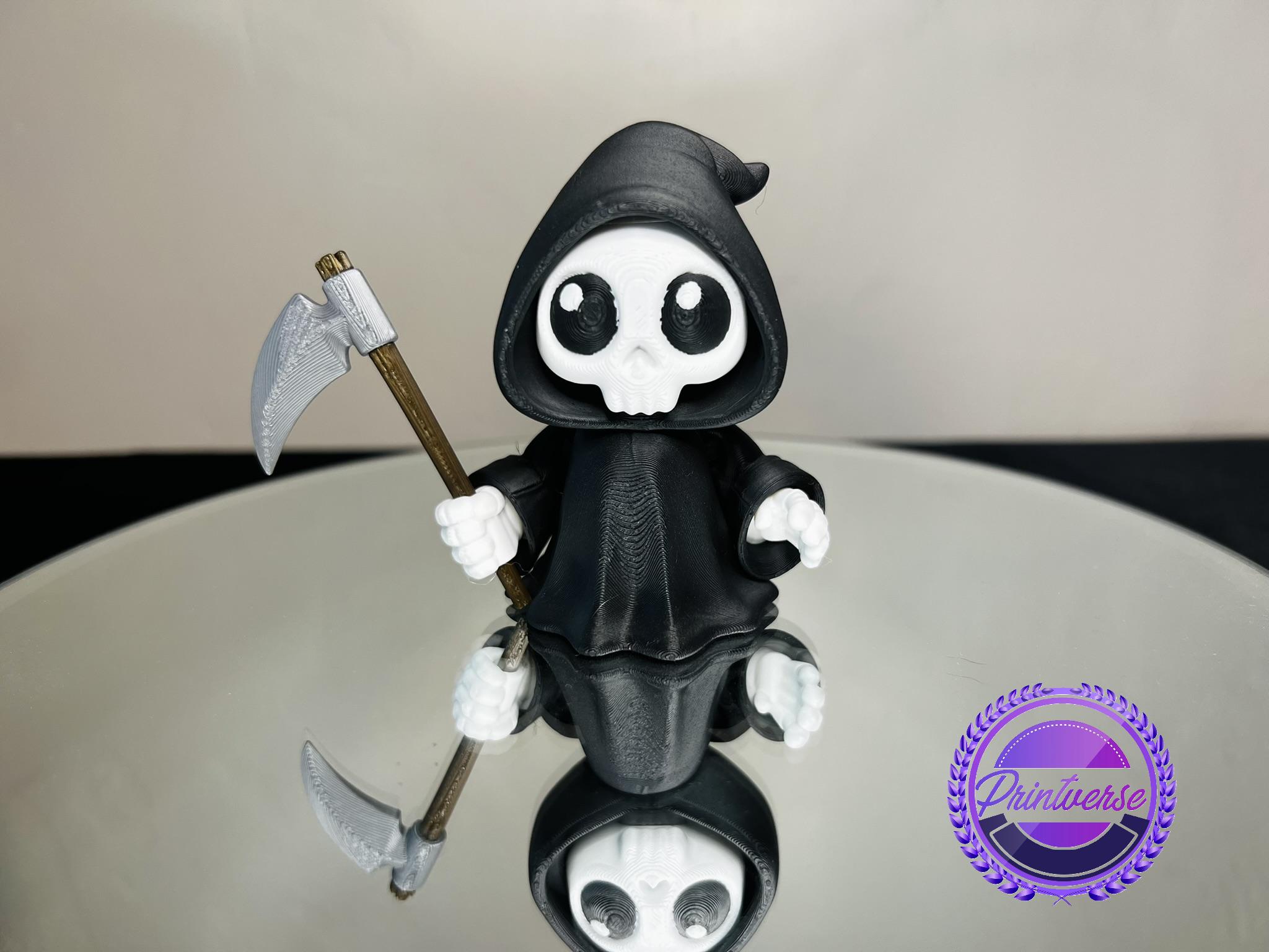 Flexy Grim Reaper | Articulated Cute Grim Reaper Toy | Halloween