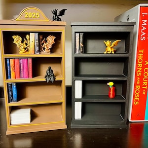 Mini Bookshelf 3D Printed Bookshelf for Tiny Books, Display for Mini Book Collection Perfect storage for your mini books