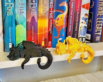 Bookshelf Dragon Sleeping V3 – Adorable 3D Printed Dragon Decor
