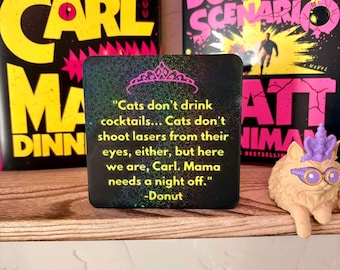 Princess Donut Quote Sign, Dungeon Crawler Carl Inspired Decor, LitRPG Bookshelf Sign, Bookish Quote Display