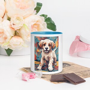 Pet Puppy Dog #1002 | Mug with Color Inside | 11 oz | Perfect Gift, Birthday Present