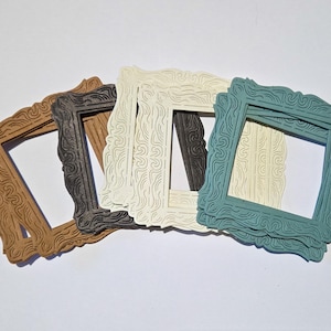 Mini Dekorative Papierrahmen Set mit 20 Stück, Scrapbooking Verzierungen, Journaling & Kartenherstellung Zubehör