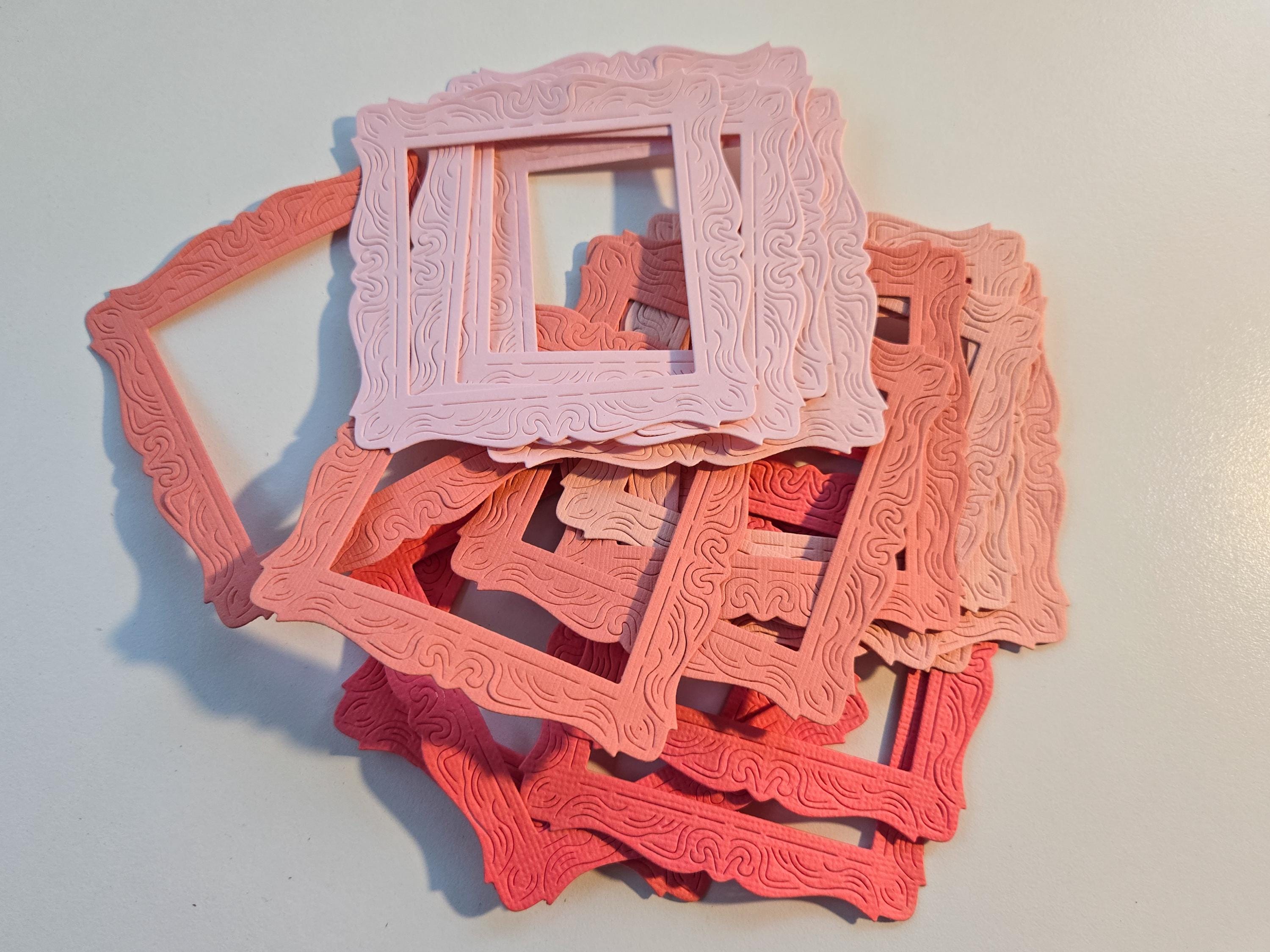 Mini Decorative Paper Frames Set of 20, Scrapbooking Embellishments ...