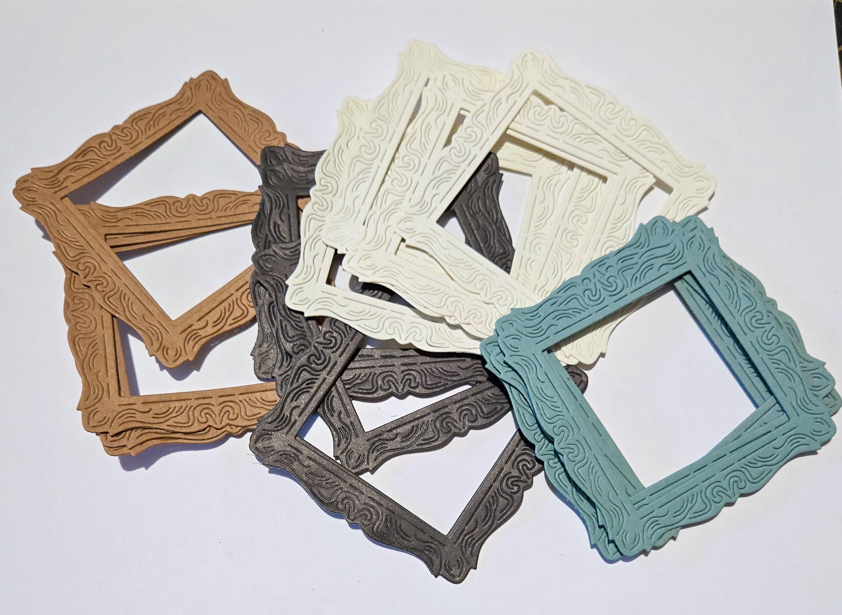 Mini Decorative Paper Frames Set of 20, Scrapbooking Embellishments ...
