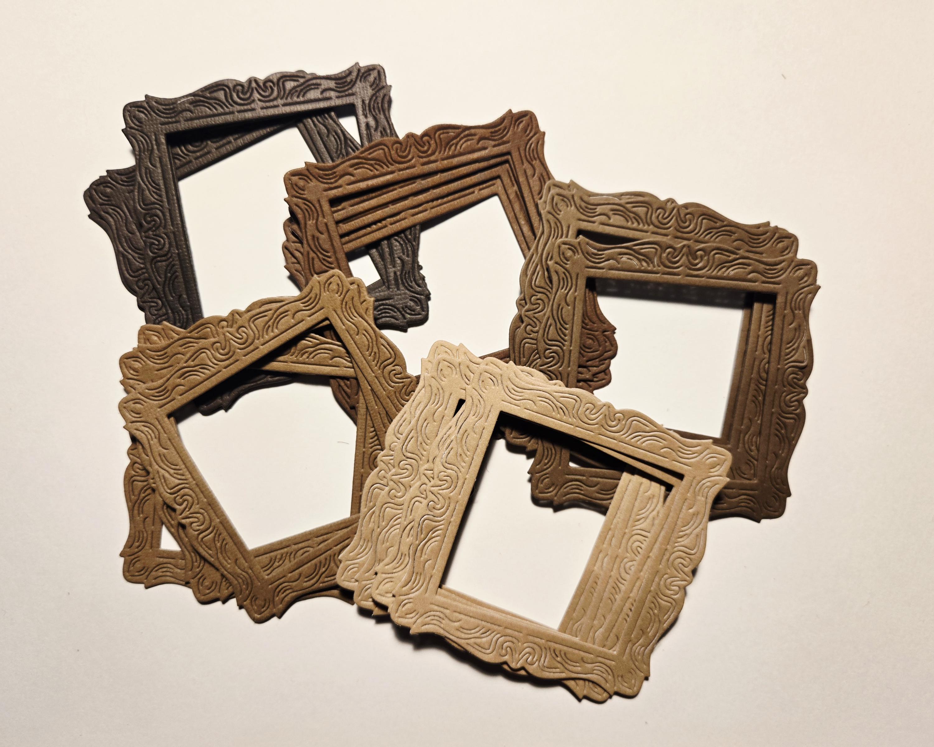 Mini Decorative Paper Frames Set of 20, Scrapbooking Embellishments ...