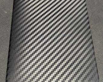 Flexible 3D Printed Bifold Wallet | Ultra Durable | Carbon Fiber Finish | Black and Silver