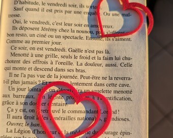 Twin Hearts Embrace Bookmark - Set of 3 | Valentines Gift | Birthday | Wedding