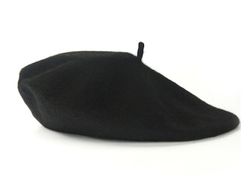 Black Basque Beret