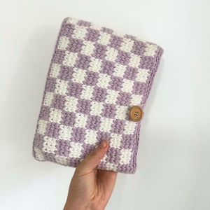 Crochet book cover