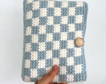 Blue Crochet Book Sleeve
