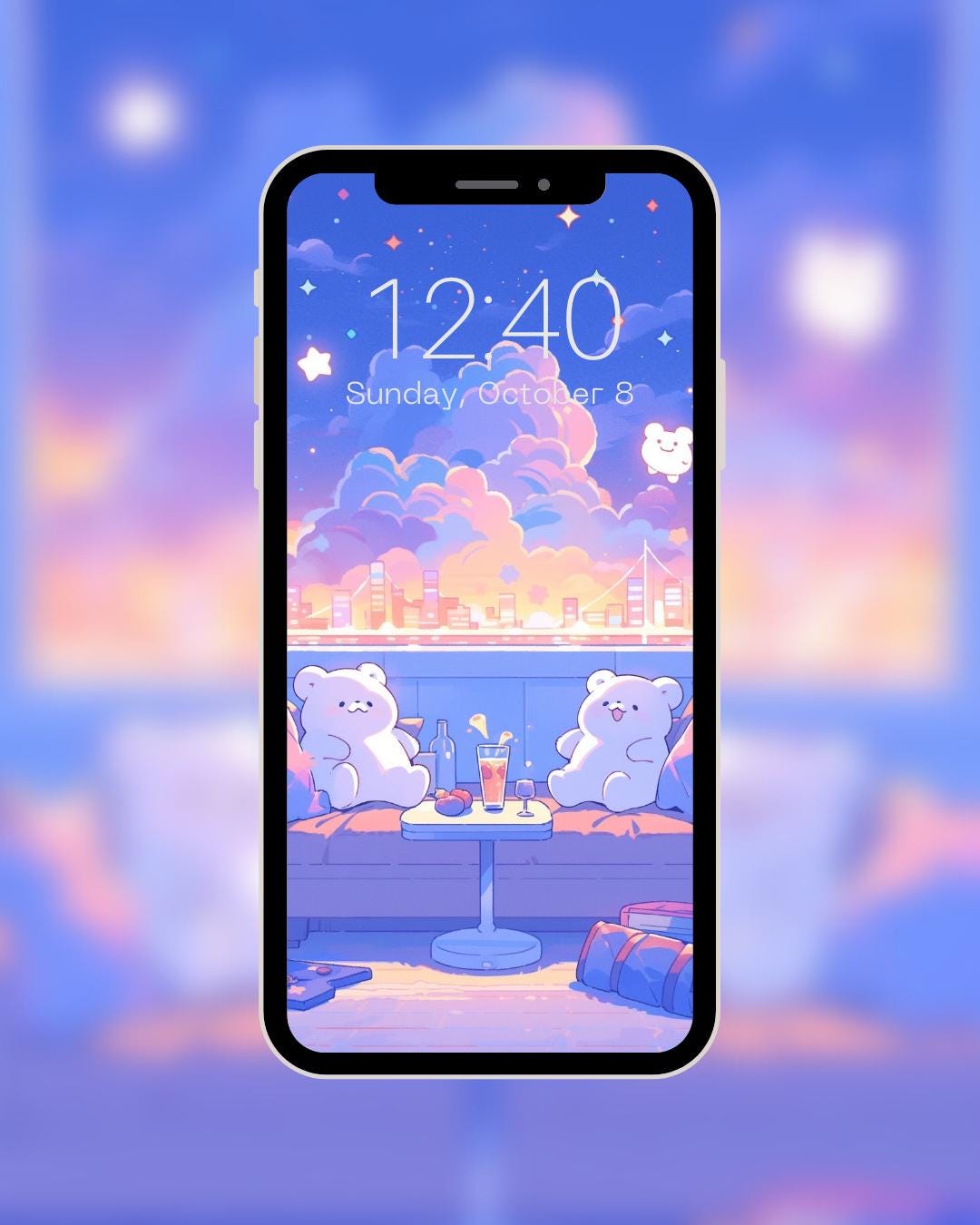 Soft Aesthetic Live Wallpaper | Phone Lock Screen Animation - Etsy Canada