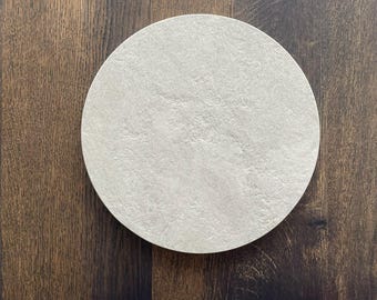 Countertop Cutting Board - Round  - Laminam Pietra di Savoia Perla