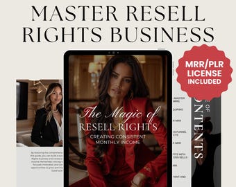 PLR Ebook PLR Digital Product Master Resell Rights Ebook Canva Digital Marketing PLR Templates Sell as your own Sell on Etsy Passive income
