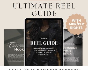 Master Guide till återförsäljningsrättigheter PLR E-bok PLR Guide till digital produktrulle Digital marknadsföring PLR-mall E-bok om passiv inkomst Guide till Instagram-rulle