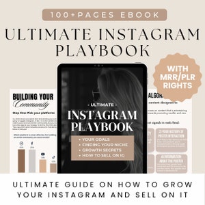 PLR Ebook PLR Digital Product Master Resell Rights Faceless Digital Marketing PLR Templates Passive income Ebook Instagram Playbook Canva