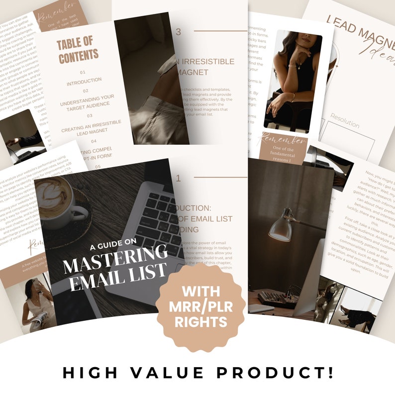 PLR Ebook Guide Private Label Rights Ebook PLR Digital Product Master Resell Rights Digital Marketing PLR Template Email Marketing Guide