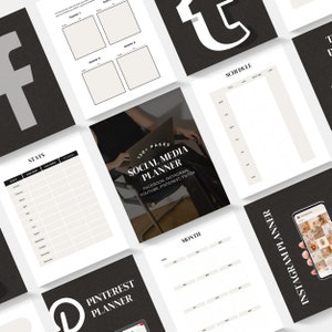 Master Resell Rights Canva Social media planner PLR Templates PLR Digital Products Sell as your own Sell on Etsy Instagram Planner Facebook