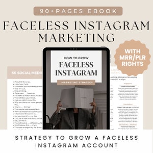 PLR Ebook PLR Digital Product Master Resell Rights Faceless Digital Marketing PLR Templates Passive income Ebook Faceless instagram
