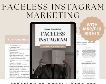 PLR Ebook PLR Digital Product Master Resell Rights Faceless Digital Marketing PLR Templates Passive income Ebook Faceless instagram