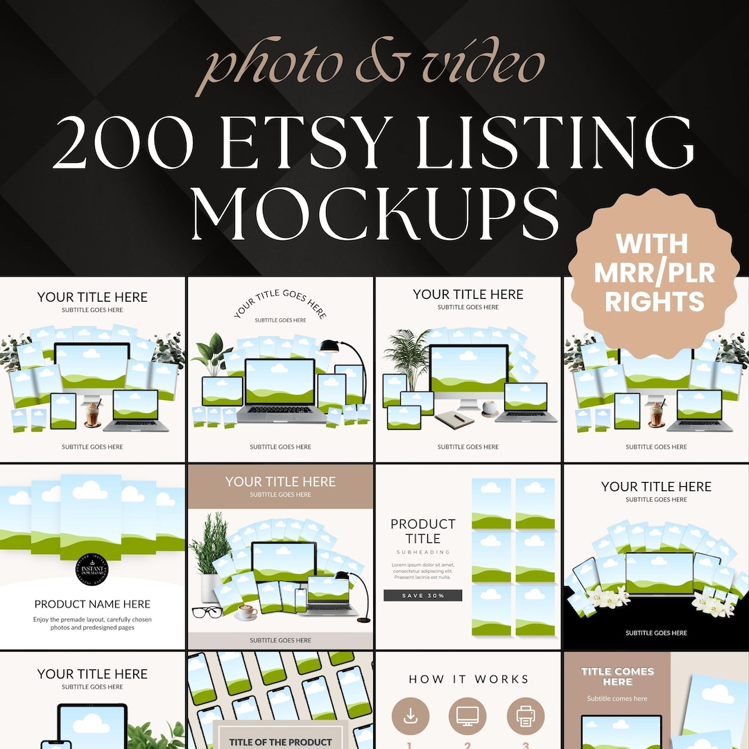 Master Resell Rights Mockup Etsy Listing PLR Digital Product Done for ...