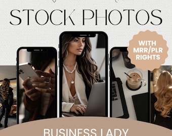 PLR Images Boss Girl Aesthetic Images Master Resell Rights Photo PLR Digital Product Stock Photography Bundle Dark Aesthetic AI Images web