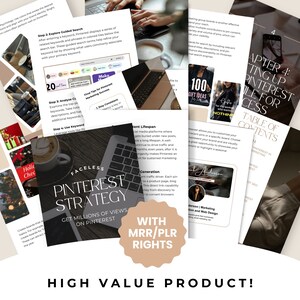 Mrr Digital Product Pinterest Guide PLR Digital Product Master Resell ...