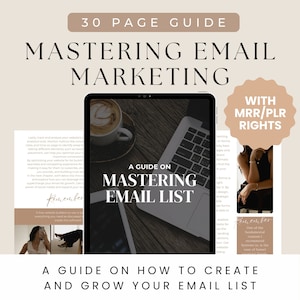 PLR Ebook Guide Private Label Rights Ebook PLR Digital Product Master Resell Rights Digital Marketing PLR Template Email Marketing Guide