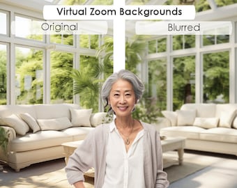 Sunroom virtual background for Zoom, Microsoft Teams, Facebook, WebEx, Skype, Google Meet and Video Conferencing, all occasions, summer
